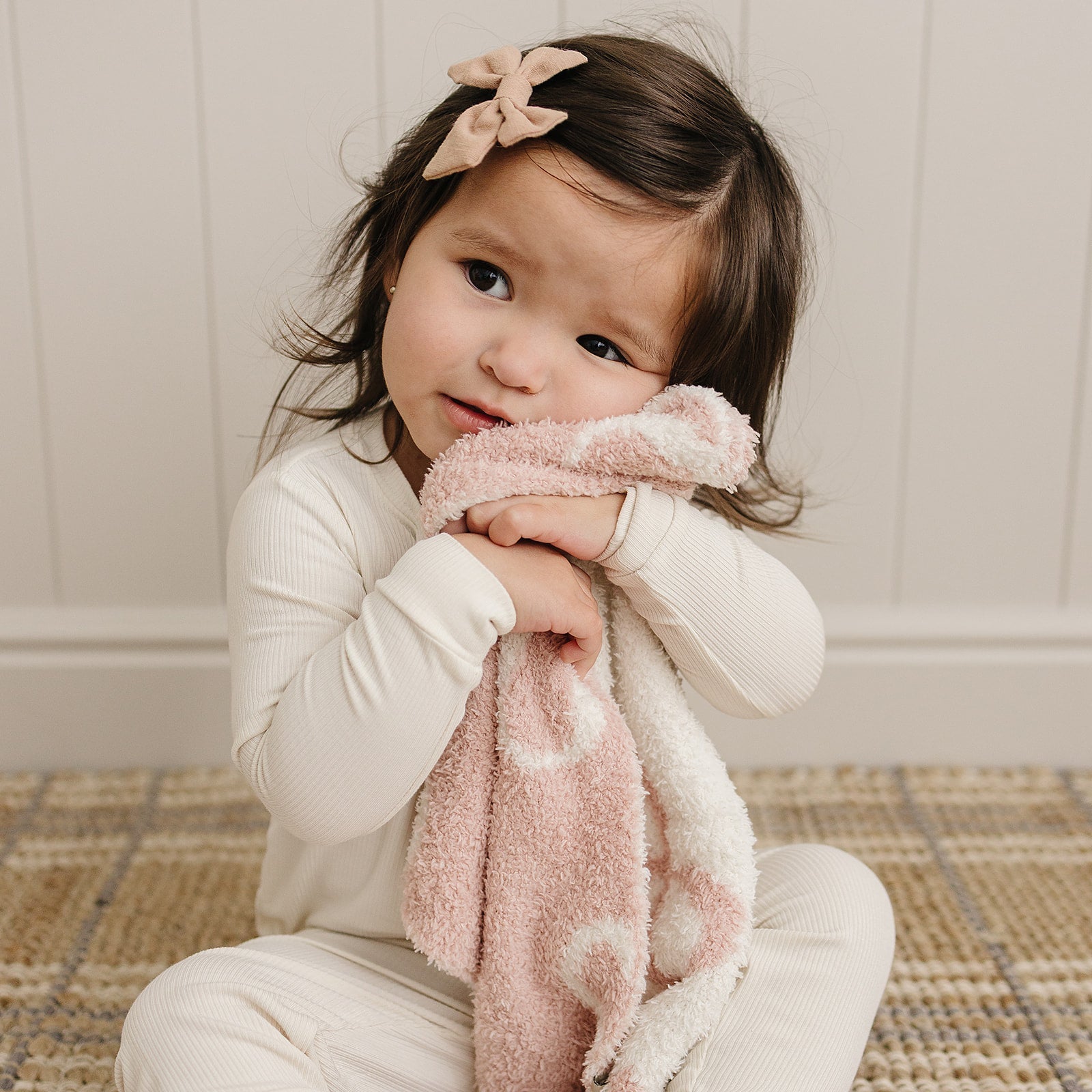 Mebie Baby Pink Bow Plush Blanket Three Sizes Lightweight And Breathable - 