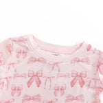 Dreamlet Pink Bows Two Piece Set Soft Stretchy Bamboo Fabric - Everetts Place Boutique - 