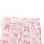 Dreamlet Pink Bows Two Piece Set Soft Stretchy Bamboo Fabric - Everetts Place Boutique - 