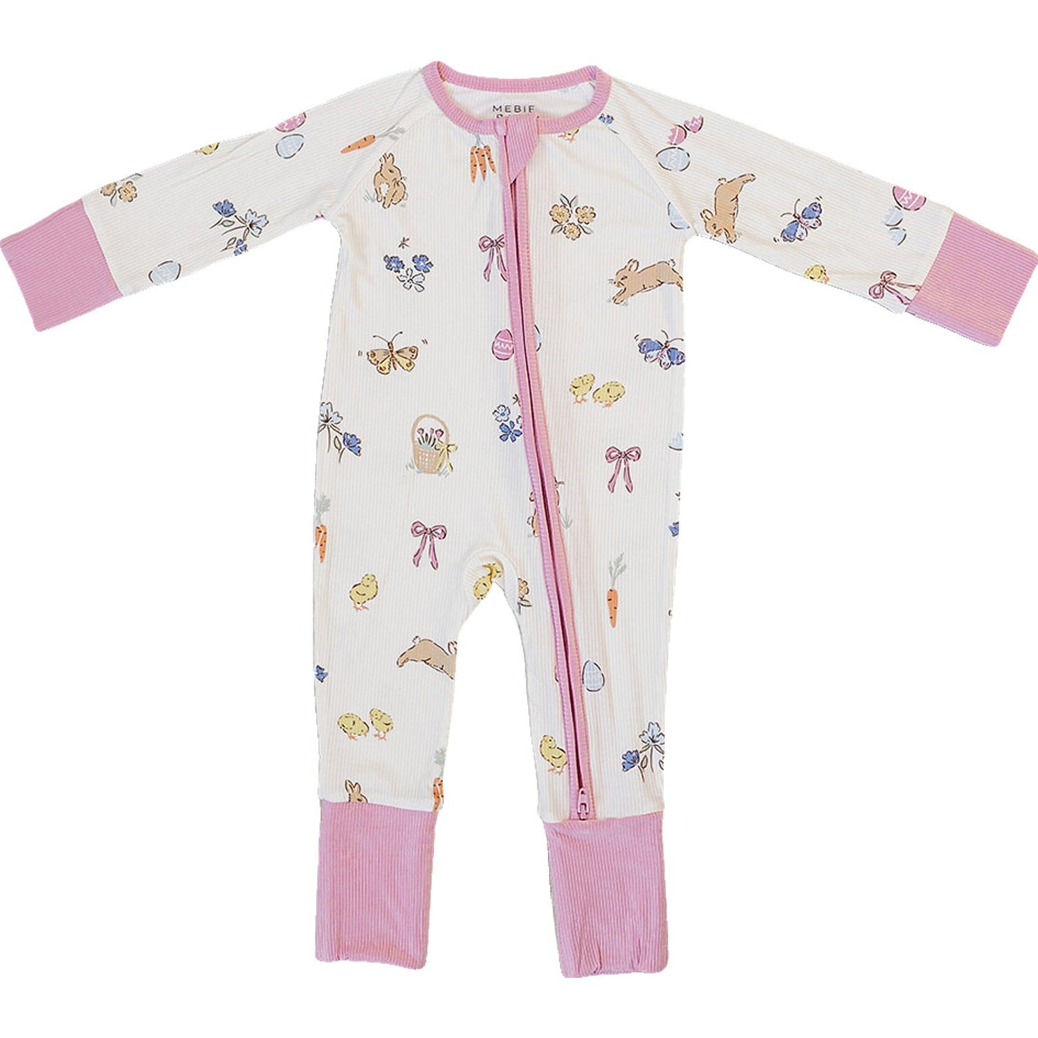 Pink Bunny Ribbed Bamboo Zipper - Pink, Baby & Toddler Clothing, Baby toys, Clothing | Everetts Place