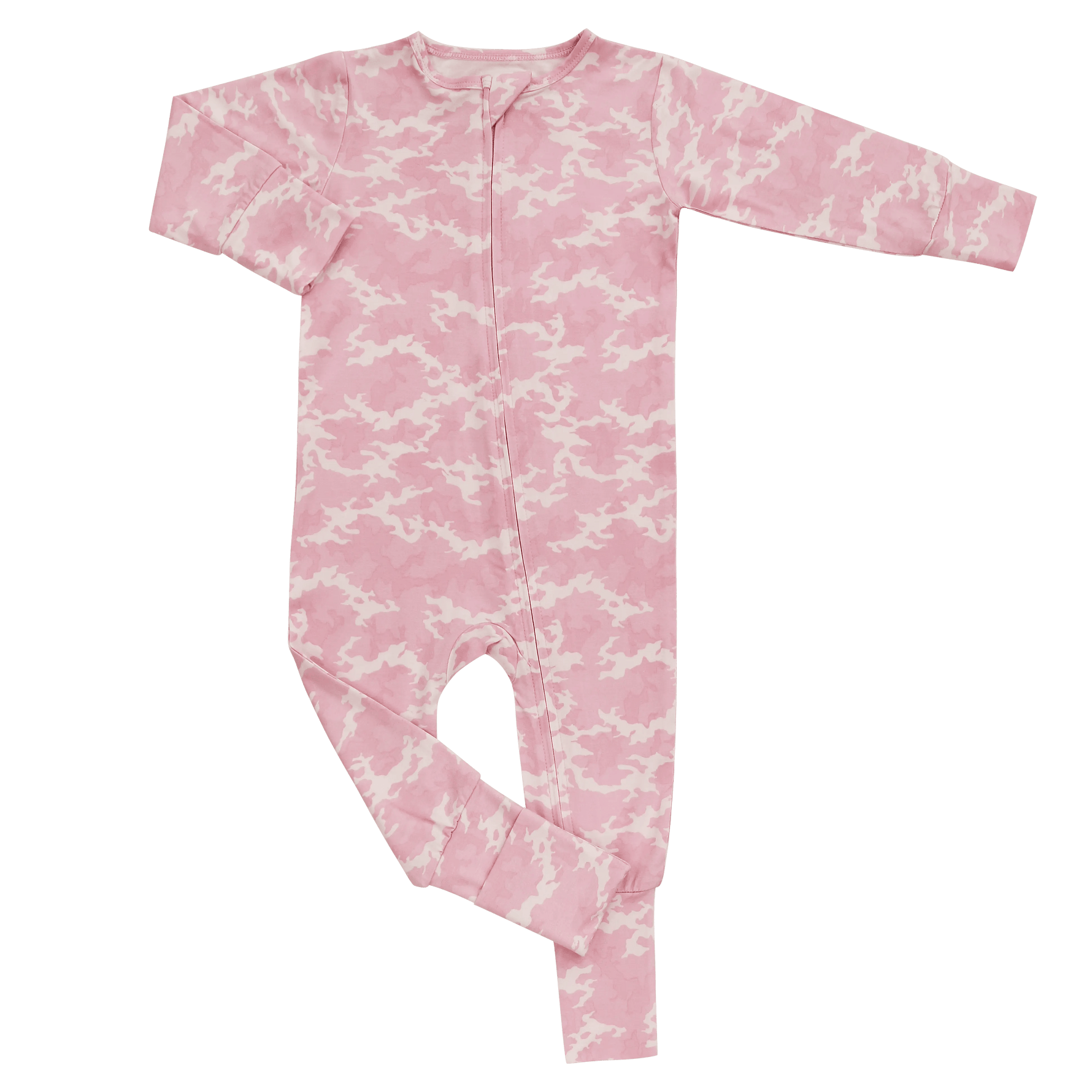 Sweet Bamboo Pink Camouflage Convertible Romper - 