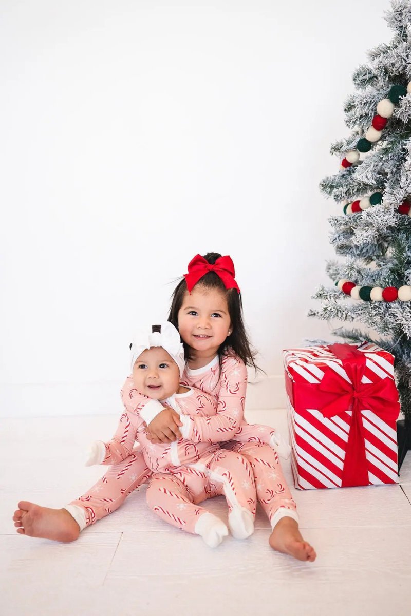 Dreamlet Pink Candy Cane Two Piece Set Bamboo Fabric Dreamlet - Everetts Place Boutique - 