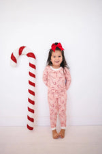 Dreamlet Pink Candy Cane Two Piece Set Bamboo Fabric Dreamlet - Everetts Place Boutique - 
