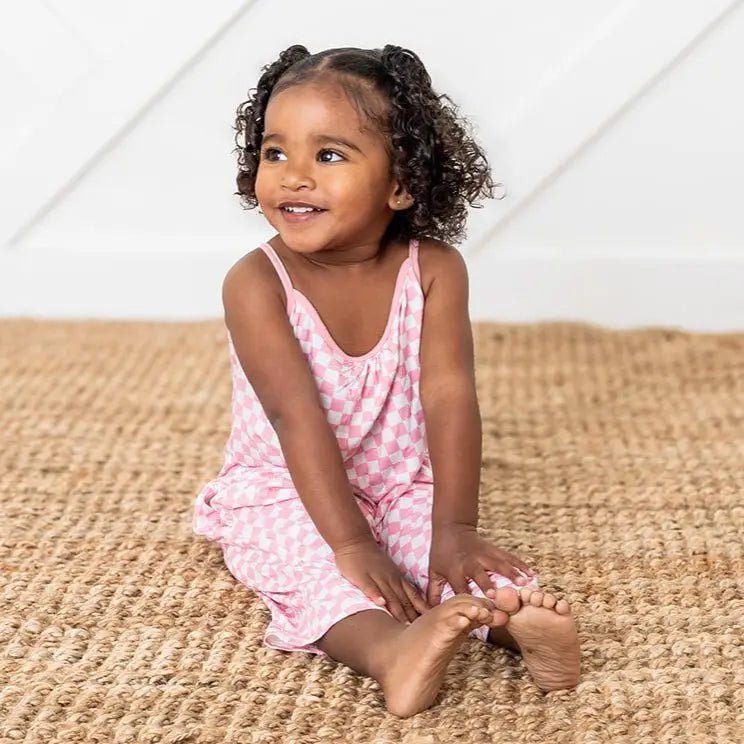 Bestaroo Pink Checks Jumpsuit - 