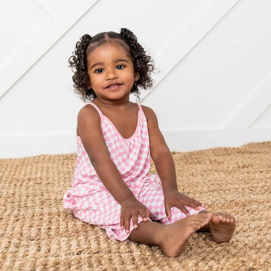 Bestaroo Pink Checks Jumpsuit - 