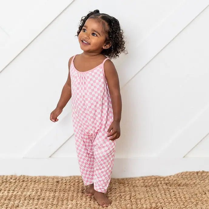 Bestaroo Pink Checks Jumpsuit - 