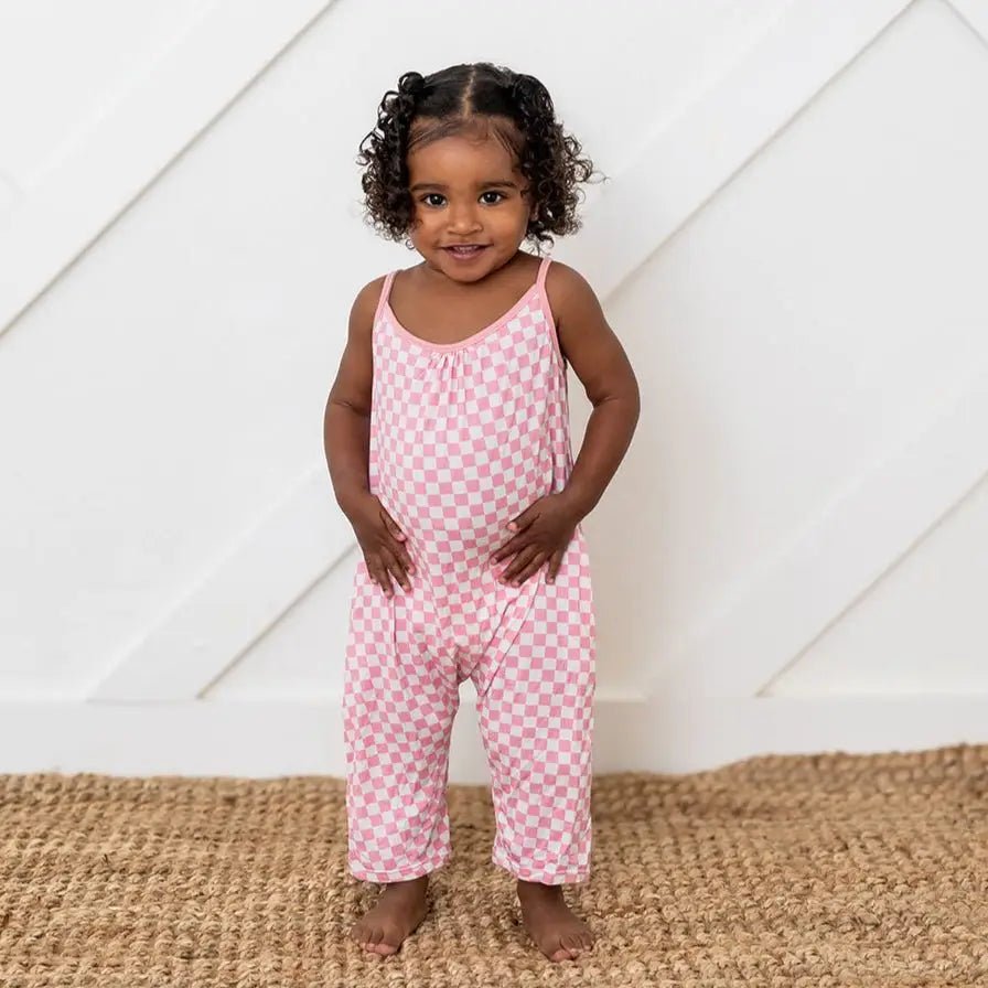 Pink Checks Jumpsuit - Baby & Toddler Clothing, Pink, Child, One-piece garment, Toddler | Everetts Place