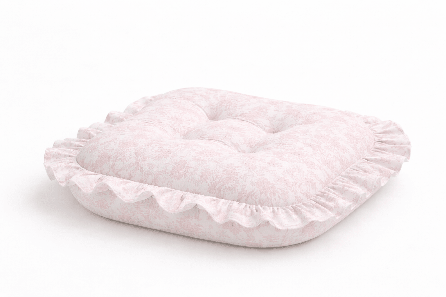 Little Mae & Co Pink Chinoiserie Ruffle Baby Lounger CoverEveretts Place