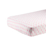 Newcastle Classics Pink Deer Cotton Muslin Crib Sheet - 