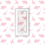 Newcastle Classics Pink Dinosaurs Bamboo Muslin Swaddle