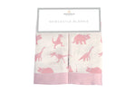 Newcastle Classics Soft Bamboo Security Blanket with Cute Dinosaur Print for Babies - Baby & Toddler Bamboo Security Blanket