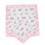 Newcastle Classics Soft Bamboo Security Blanket with Cute Dinosaur Print for Babies - Baby & Toddler Bamboo Security Blanket