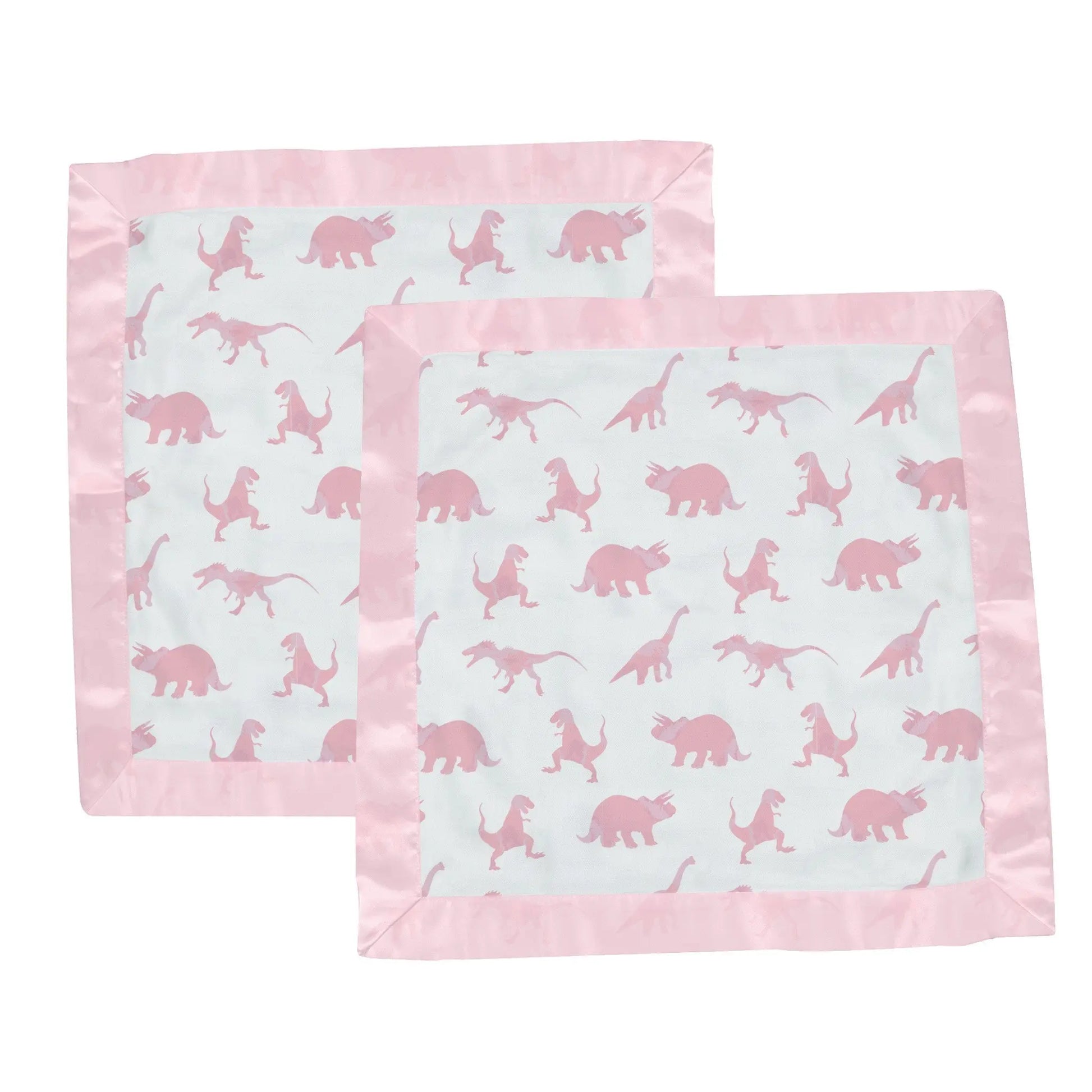 Pink Dinosaurs Bamboo Newcastle Blankie Security Blanket for Comfort and Cuddles Newcastle Classics