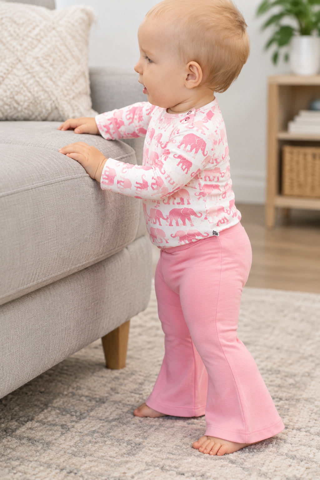 Wicking Flare Legging - Candy Pink by Sweet Bamboo