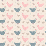 Sweet Bamboo Pink Farm Hens Bamboo Ruffle Romper for Stylish Summer Play for Girls - 