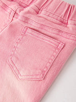 Rylee Faith Designs Pink Flared Elastic Stretch Jeans for Women - Everetts Place Boutique - 
