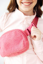 Mila & Rose ® Pink Fleece Belt Bag - 