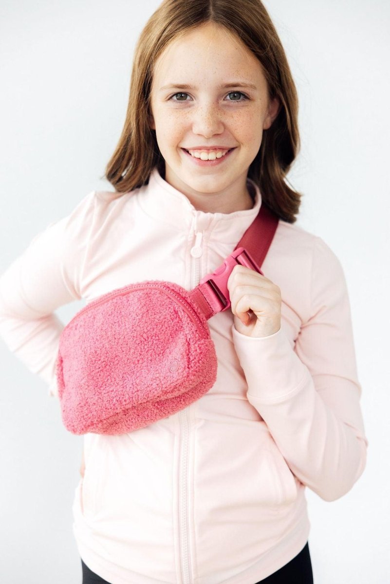 Mila & Rose ® Pink Fleece Belt Bag - 