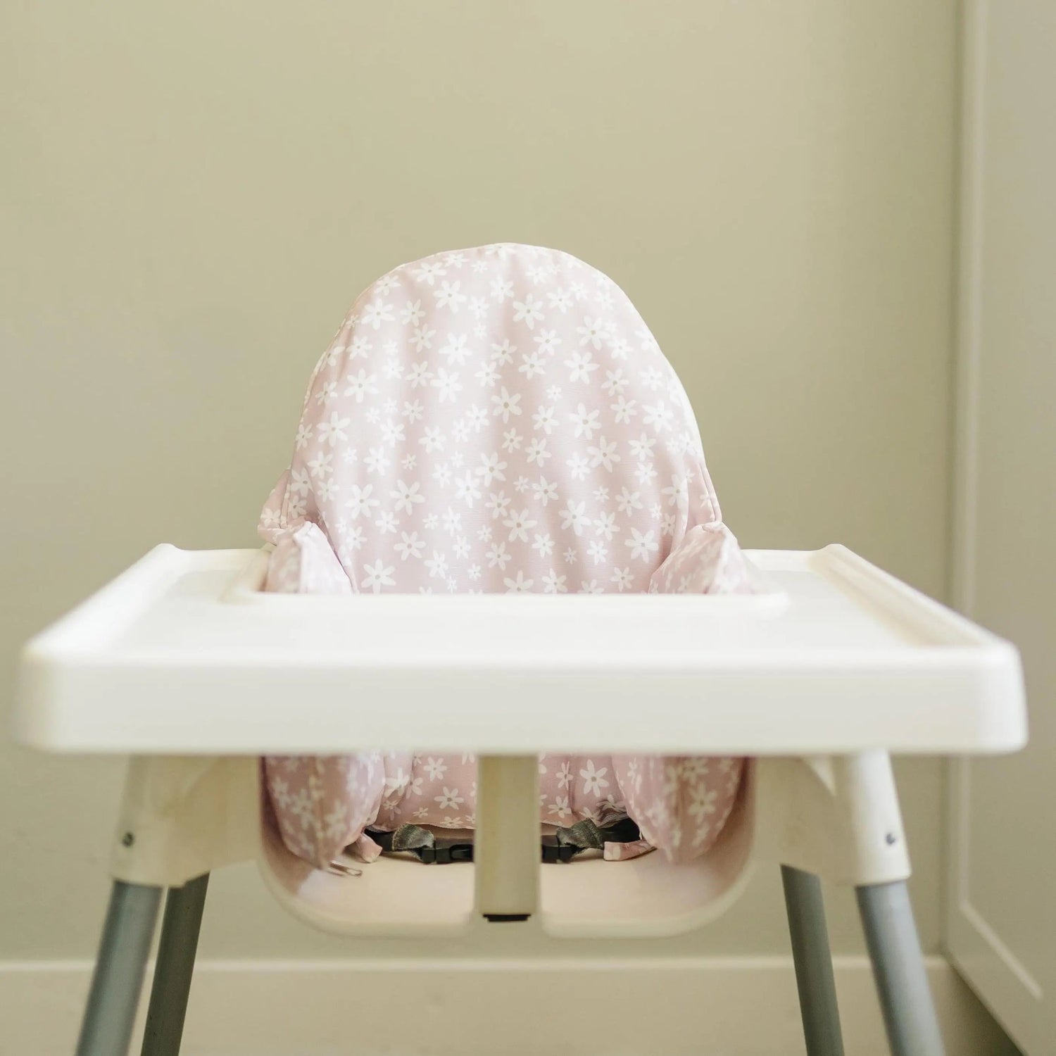 Little Joy Co. Pink Floral Cushion Cover for IKEA Antilop Highchair: Wipeable, Highchair Accessories - 