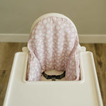 Little Joy Co. Pink Floral Cushion Cover for IKEA Antilop Highchair: Wipeable, Highchair Accessories - 