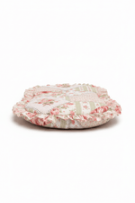 Little Mae & Co Pink Floral Patch Ruffle Baby Lounger CoverEveretts Place