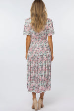 PinkBlush Pink Floral Pleated Midi Dress - 