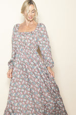 PinkBlush Pink Floral Reversible Long Sleeve Maxi Dress Everetts Place