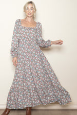PinkBlush Pink Floral Reversible Long Sleeve Maxi Dress Everetts Place