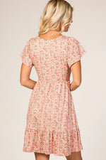 PinkBlush Pink Floral Ruffle Accent Dress - 