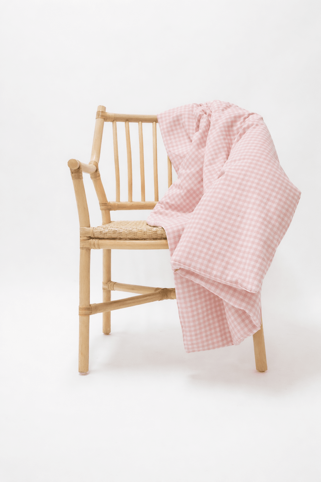 Little Mae & Co Pink Gingham Crib Quilted BlanketEveretts Place