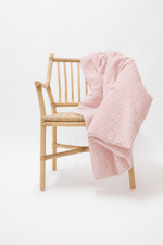 Little Mae & Co Pink Gingham Crib Quilted BlanketEveretts Place