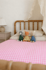 Little Mae & Co Pink Gingham Crib Quilted BlanketEveretts Place