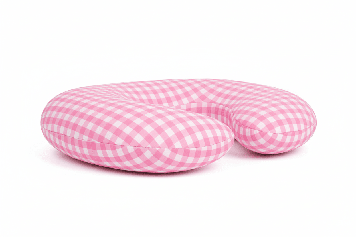 Little Mae & Co Pink Gingham Nursing Pillow CoverEveretts Place
