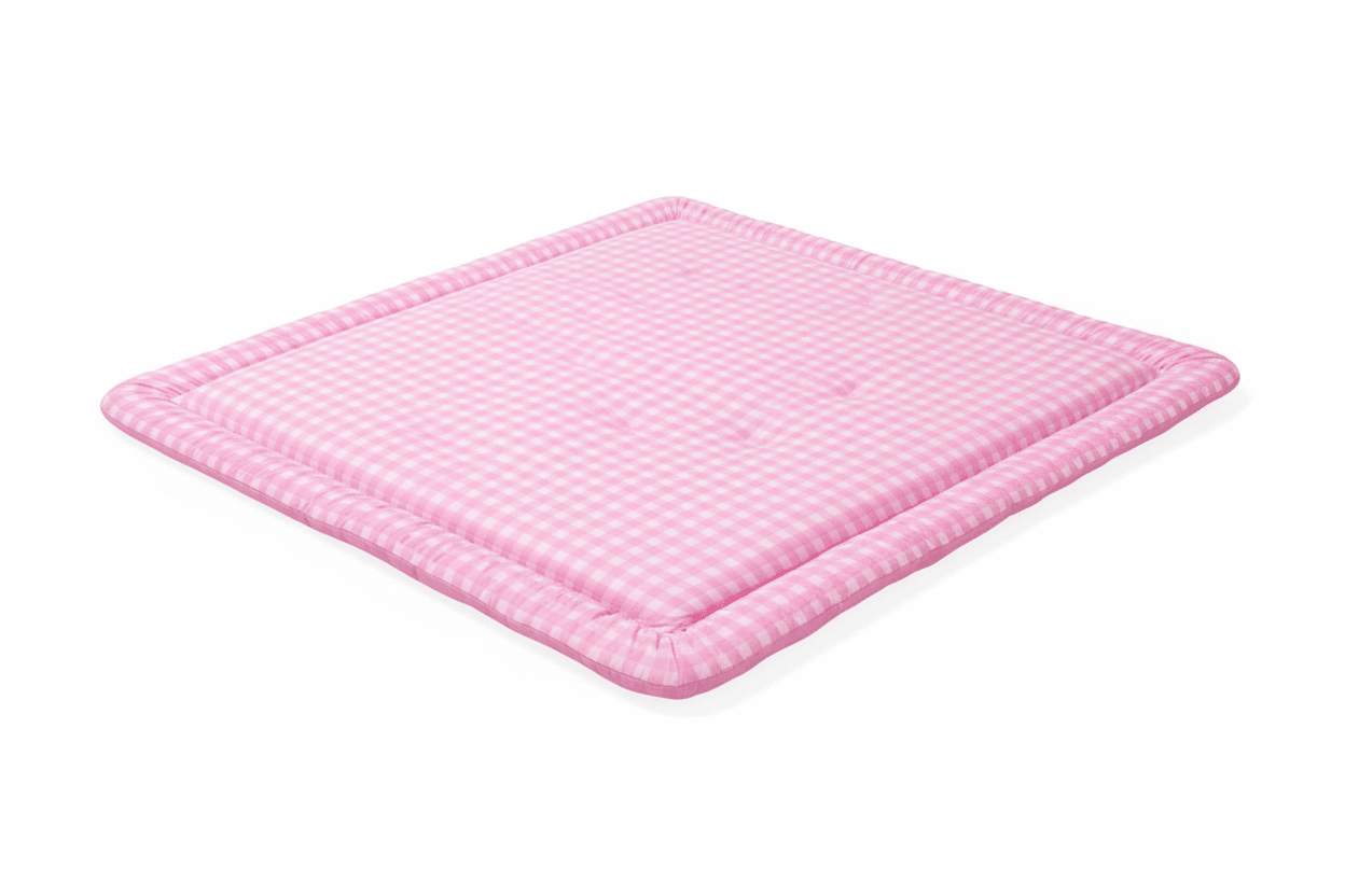 Little Mae & Co Pink Gingham Padded Baby Play MatEveretts Place