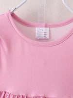 Rylee Faith Designs Pink Girls Farm Animals Bell Bottoms outfit - 