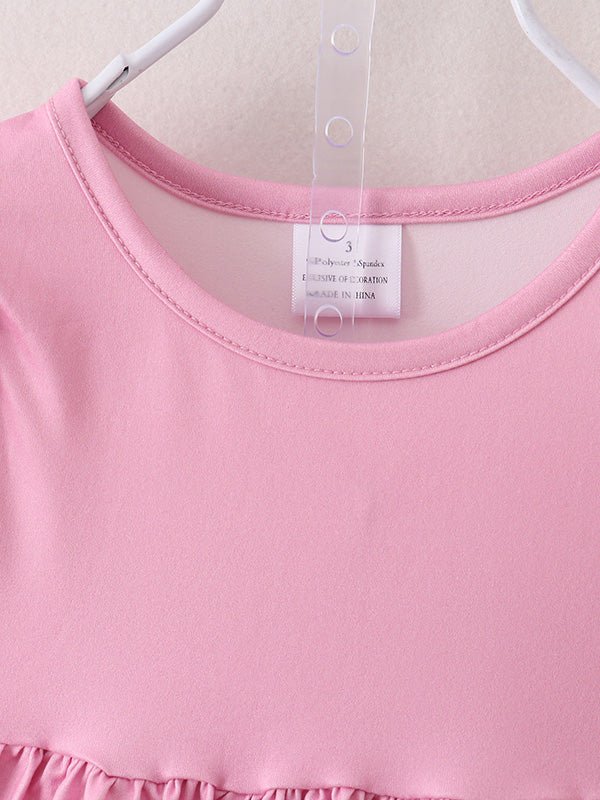 Rylee Faith Designs Pink Girls Farm Animals Bell Bottoms outfit - 