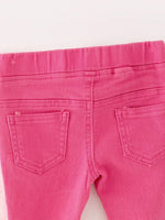 Rylee Faith Designs Pink Gradient Denim Flared Pants - 