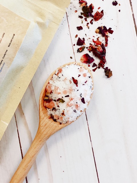 Butter Me Up Organics Organic Rose Epsom Salt Soak with Pink Himalayan Salt for Relaxation - Health & Beauty > Personal Care > Cosmetics > Bath & Body > Bath Additives Bath