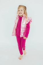Mila & Rose ® Pink Iridescent Puffer Vest - 