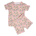 Sweet Bamboo Pink Lemon Floral Print Summer Pajama Set for Stylish Kids - Apparel & Accessories > Clothing > Sleepwear & Loungewear > Pajamas Summer Pajama