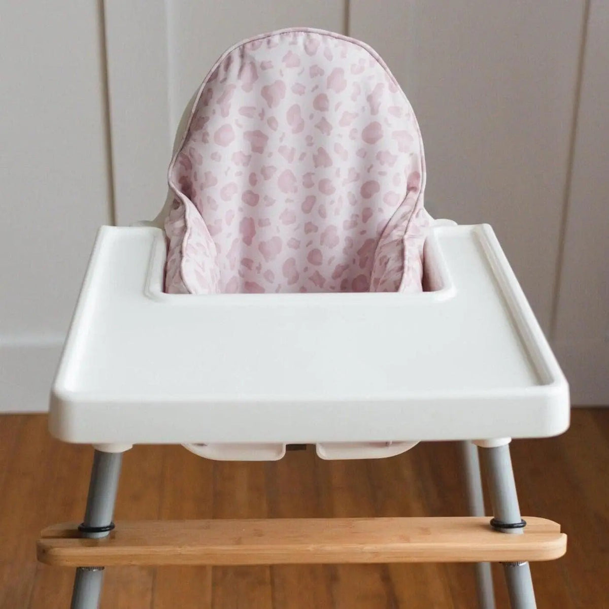 Little Joy Co. Pink Leopard IKEA Antilop Highchair Cushion Cover: Wipeable, Highchair Accessories - 