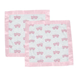 Newcastle Classics Pink Monster Trucks Bamboo Blankie for Cozy Comfort for Kids - 