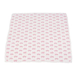 Newcastle Classics Bamboo Blanket with Pink Monster Trucks and Polka Dots for Baby Girls - Baby & Toddler Bamboo Newcastle Blanket