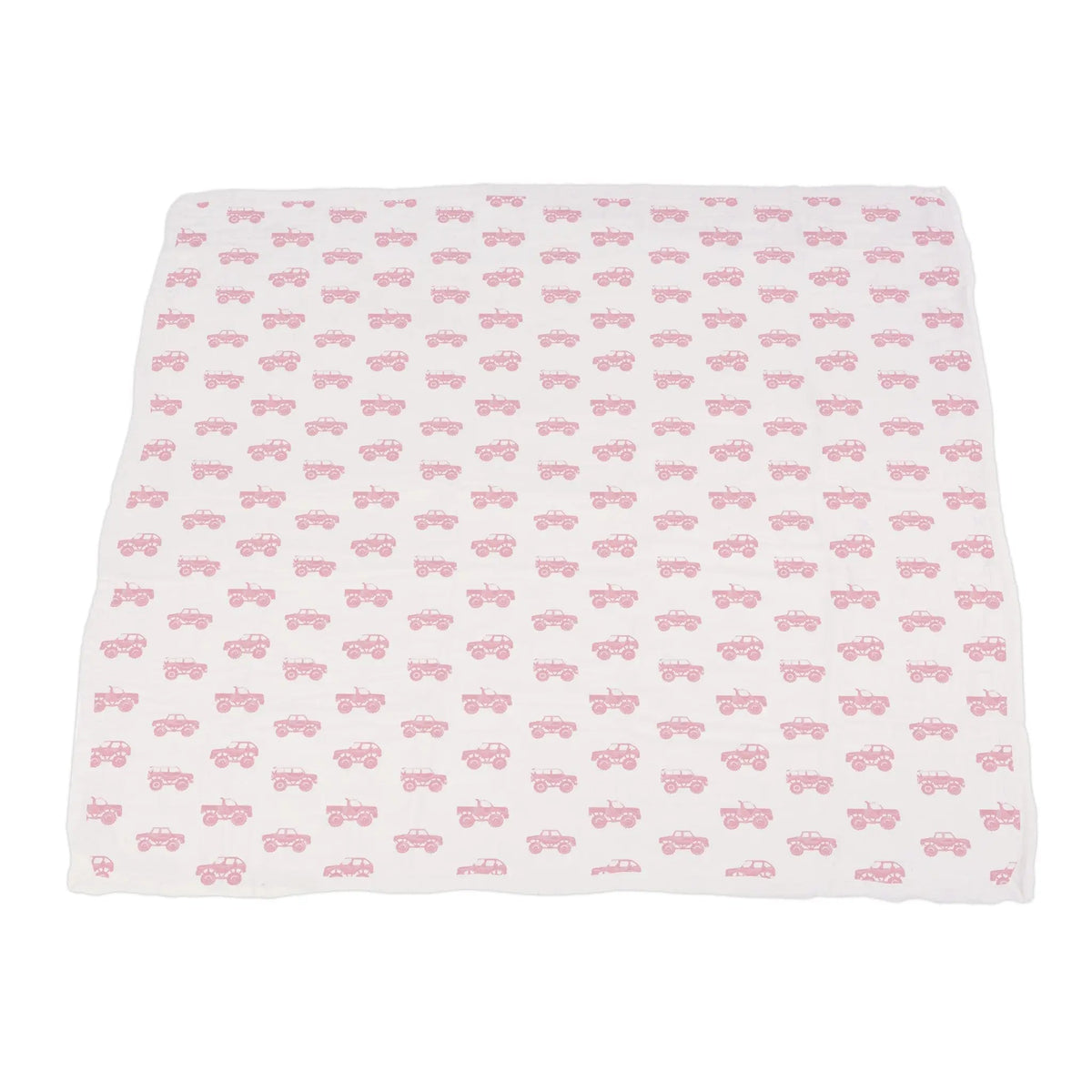 Newcastle Classics Pink Monster Trucks & Pink Polka Dot Bamboo Newcastle Blanket - 