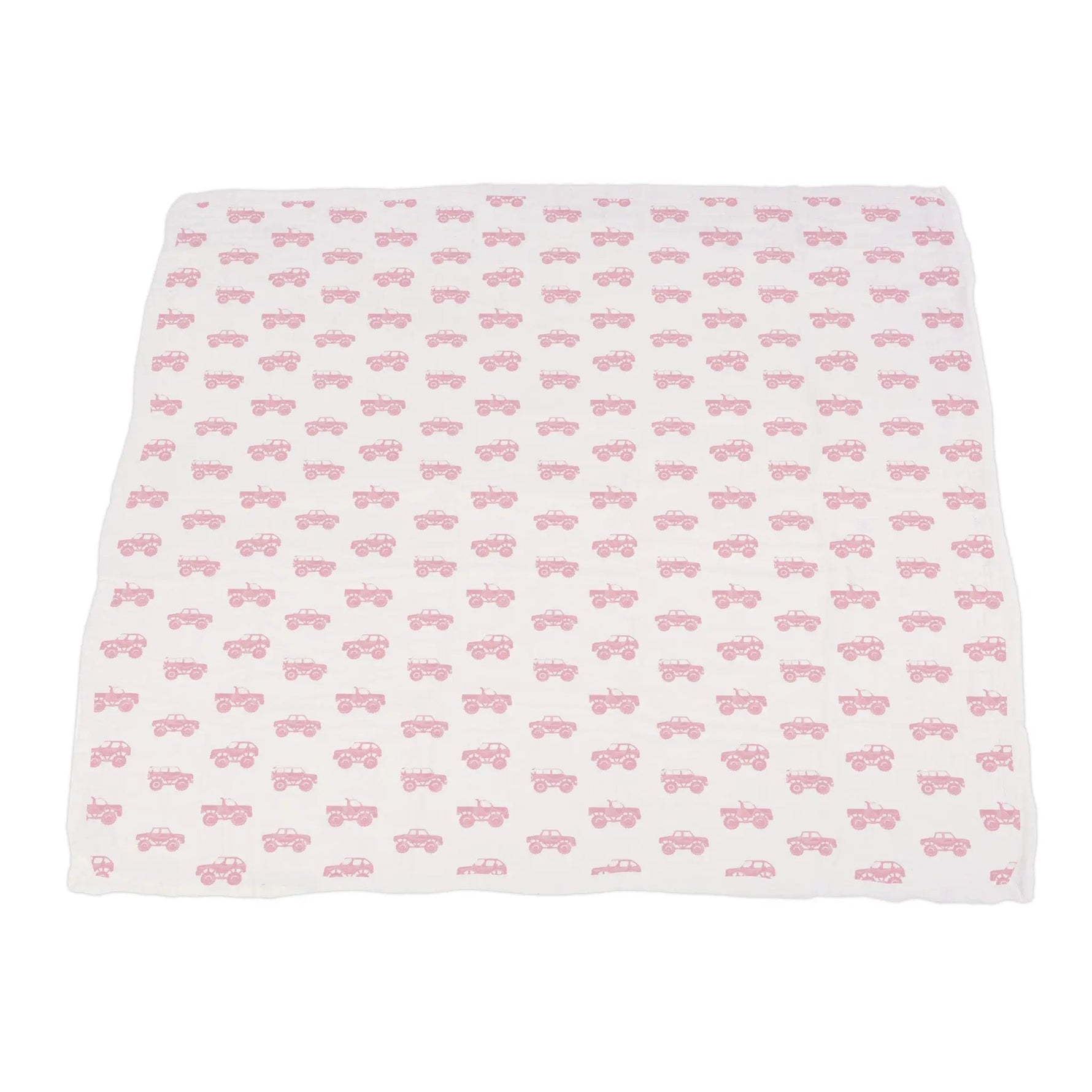 Newcastle Classics Pink Monster Trucks & Pink Polka Dot Bamboo Newcastle Blanket - 