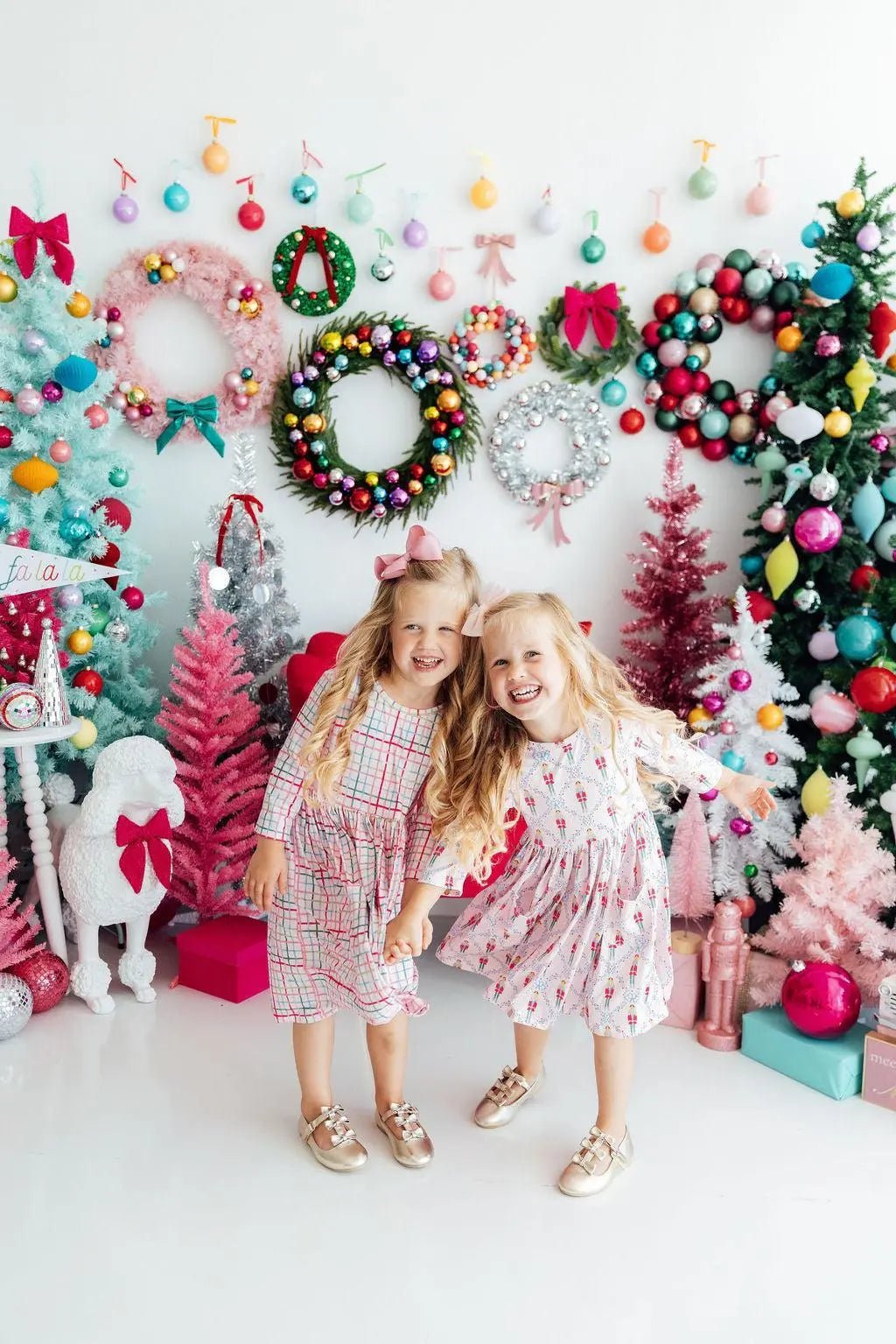 Mila & Rose ® Pink Nutcracker 3/4 Sleeve Pocket Twirl Dress - 