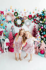 Mila & Rose ® Pink Nutcracker 3/4 Sleeve Pocket Twirl Dress - 