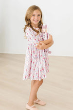 Mila & Rose ® Pink Nutcracker 3/4 Sleeve Pocket Twirl Dress - 