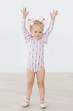Mila & Rose ® Pink Nutcracker L/S Flutter Sleeve Leotard - 