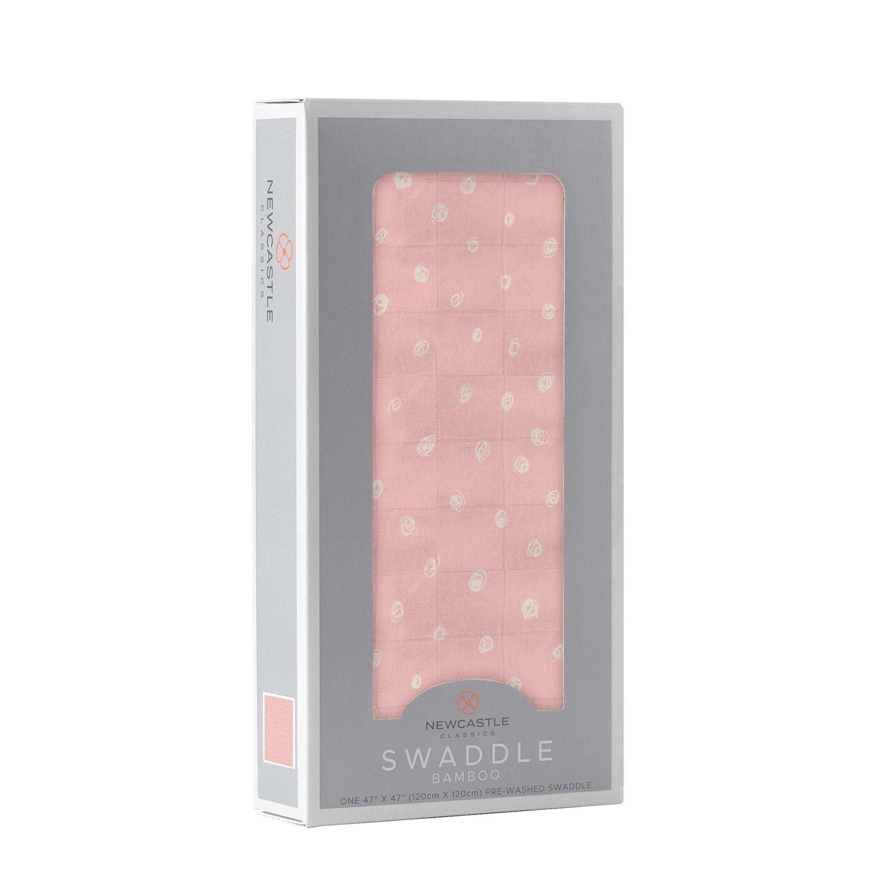 Newcastle Classics Pink Pearl Polka Dot - Premium Bamboo Swaddle Blanket for Newborns - Baby & Toddler > Swaddling & Receiving Blankets > Swaddling Blankets Bamboo Swaddle
